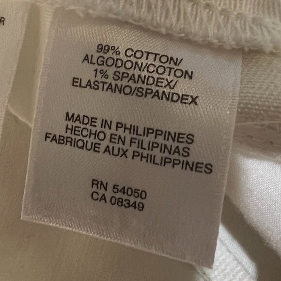 Jones New York Signature Stretch Easy Care White Jeans Women's Size 6 - Picture 3 of 5